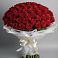 Букет 101 Красная роза Блэк Мэджик в Якшур-Бодья