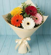 Букет цветов из:  Герберы в Якшур-Бодья