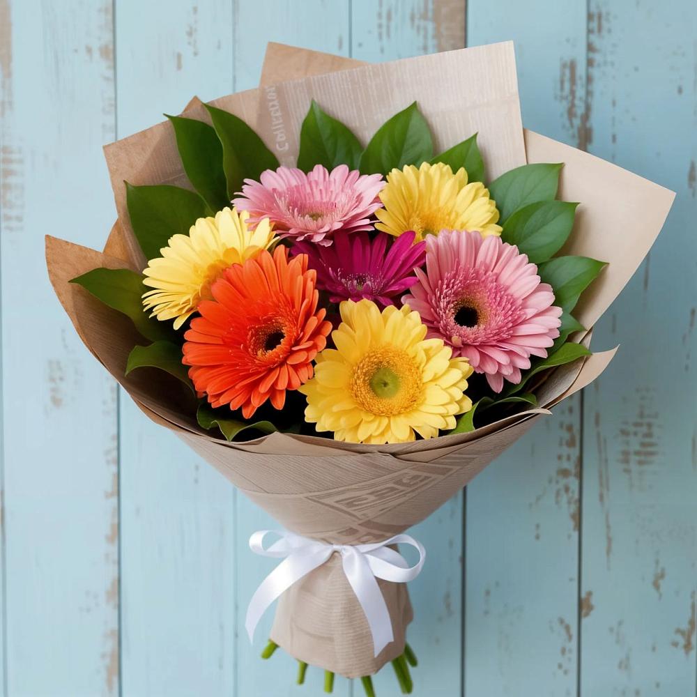 Букет цветов из: Герберы в Якшур-Бодья