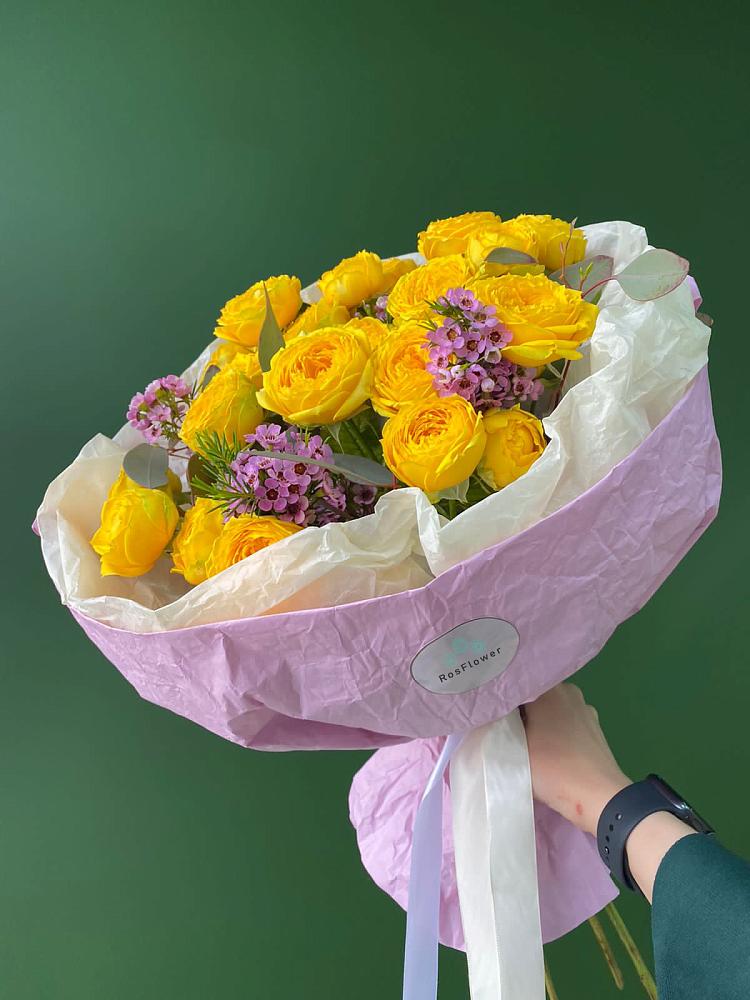 Кустовые желтые розы в Якшур-Бодья Букет Кустовые желтые розы в Якшур-Бодья