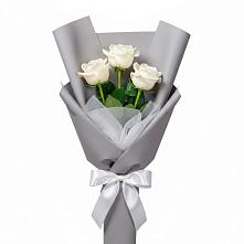 Букет 3 белые розы #REPLACE_PRED# Якшур-Бодья