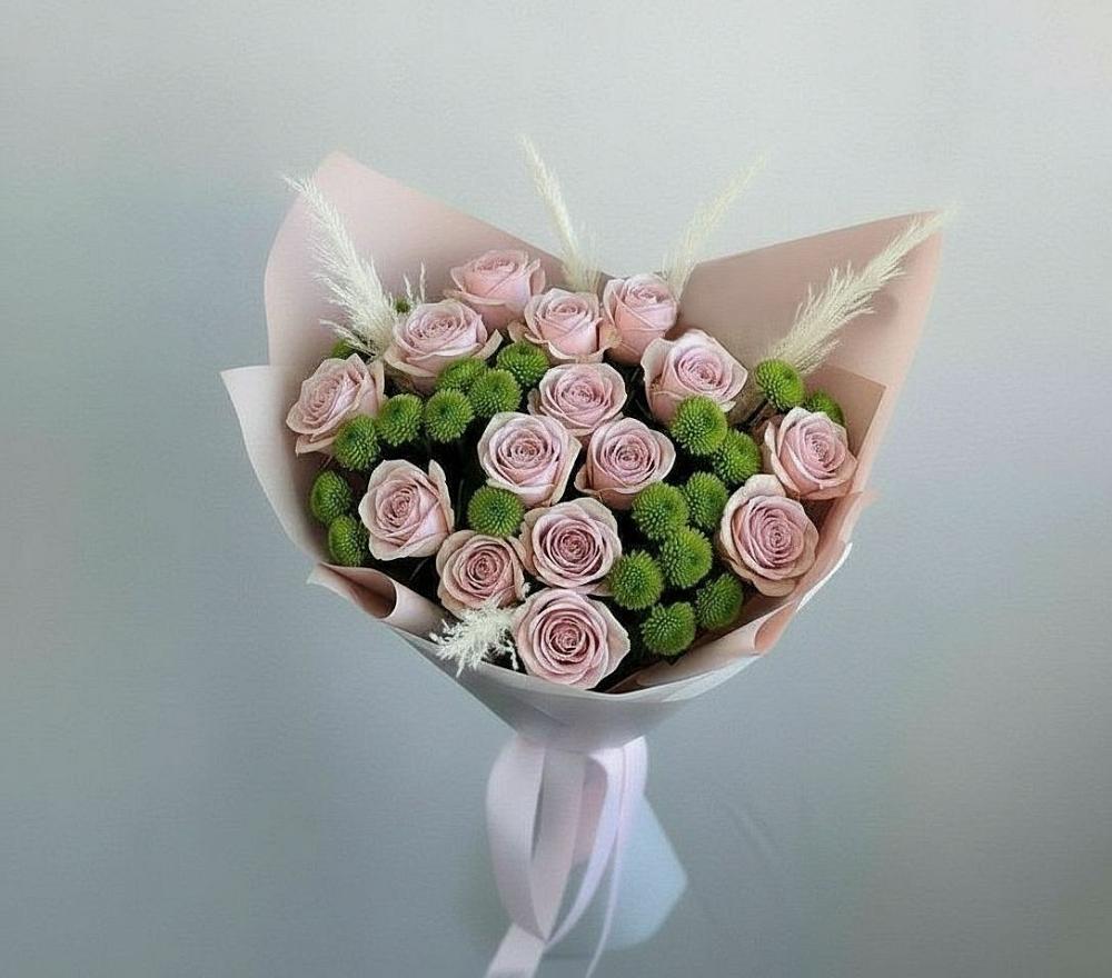 Букет цветов из: Розы и Хризантемы в Якшур-Бодья