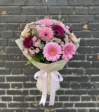 Букет цветов из:  Герберы и Хризантемы в Якшур-Бодья