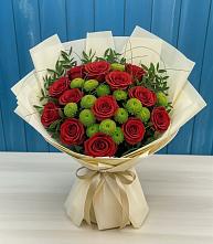 Букет цветов из:  Розы и Хризантемы в Якшур-Бодья