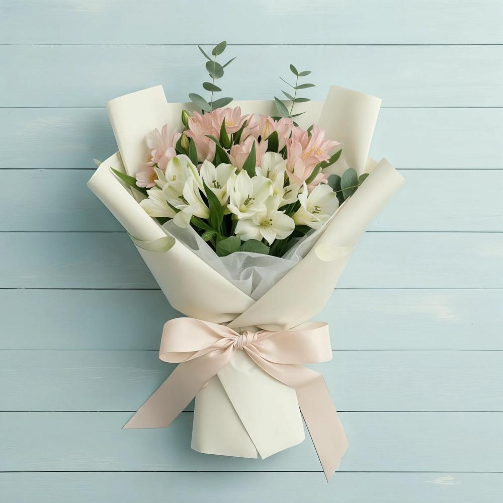 Букет цветов из: Альстромерии в Якшур-Бодья