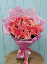 Букет 15 Розовых роз Равель в Якшур-Бодья