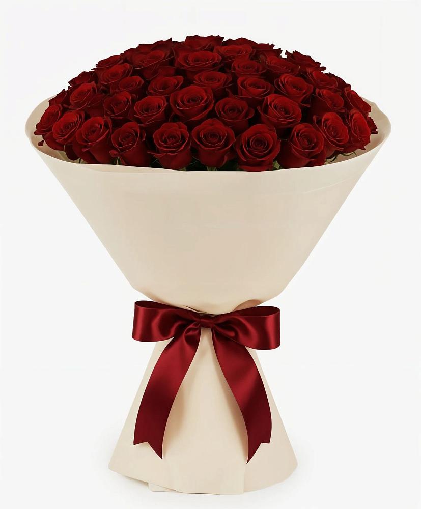 Букет 101 Бордовая роза Блэк Бакарра в Якшур-Бодья