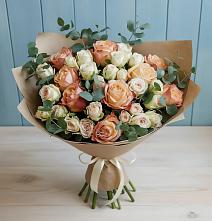 Букет цветов из:  Альстромерии и Розы #REPLACE_PRED# Якшур-Бодья